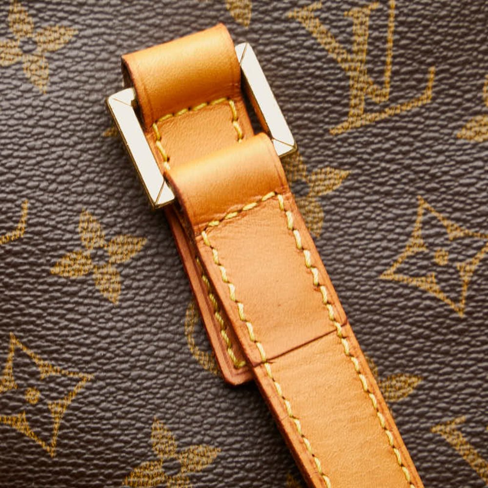 LOUIS VUITTON Authentic Brown Monogram Leather Shoulder Bag - Picture 4 of 14